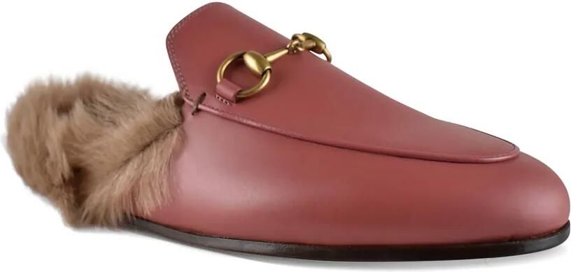 Gucci Princetown Horsebit leren pumps Roze - Foto 4