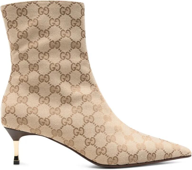 Gucci Pumps met monogram-print Beige