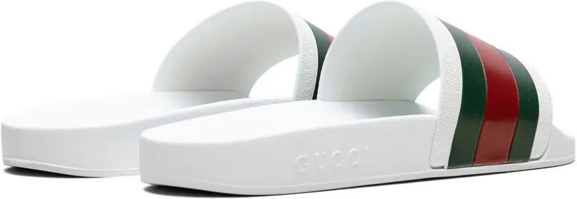 Gucci Pursuit 72 "White Red Green" slippers Wit - Foto 4