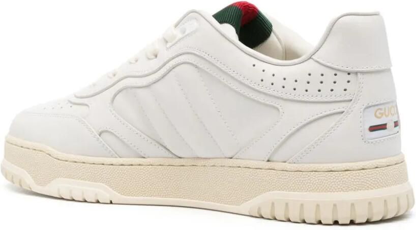 Gucci Re-Web leren sneakers Wit - Foto 2