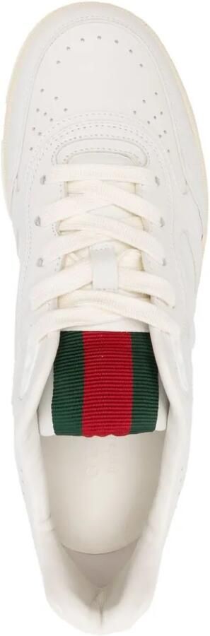 Gucci Re-Web leren sneakers Wit - Foto 4