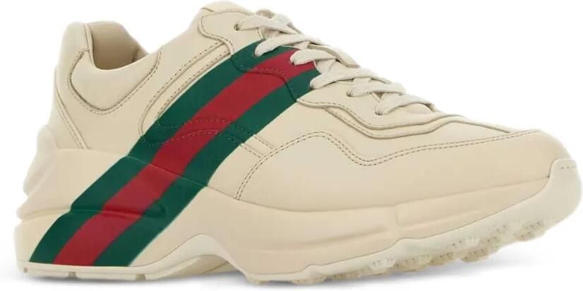 Gucci Rhyton sneakers met Web-streep Beige - Foto 2