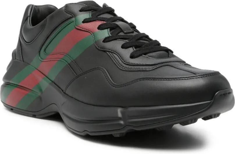 Gucci Rhyton sneakers met Web-streep Zwart - Foto 3