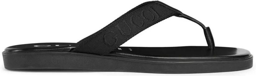 Gucci Sandalen met geborduurd logo Zwart