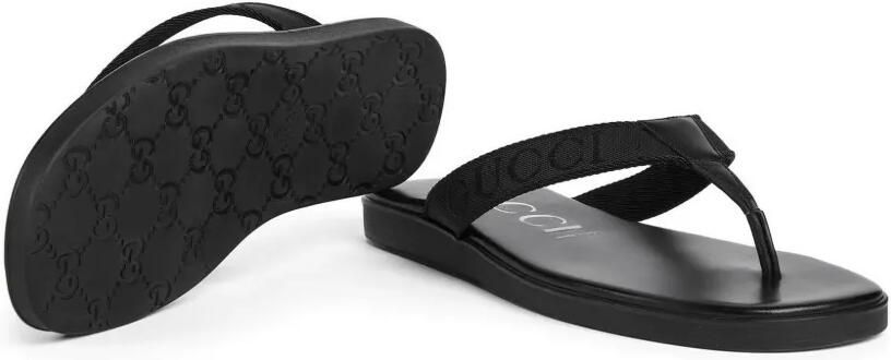 Gucci Sandalen met geborduurd logo Zwart - Foto 4