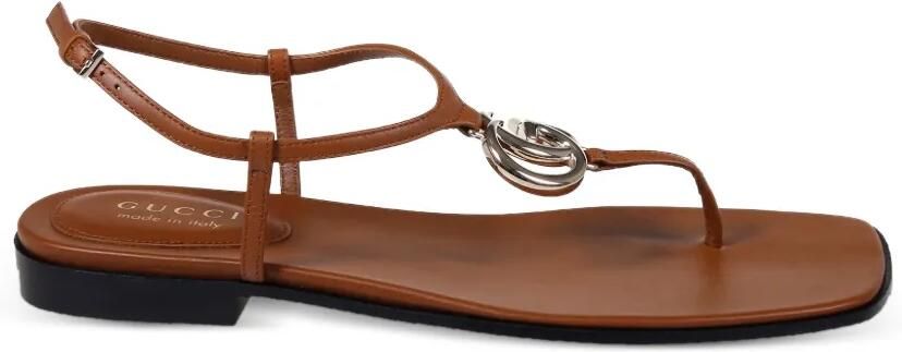 Gucci Sandalen met GG logo Bruin