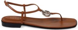 Gucci Sandalen met GG logo Bruin