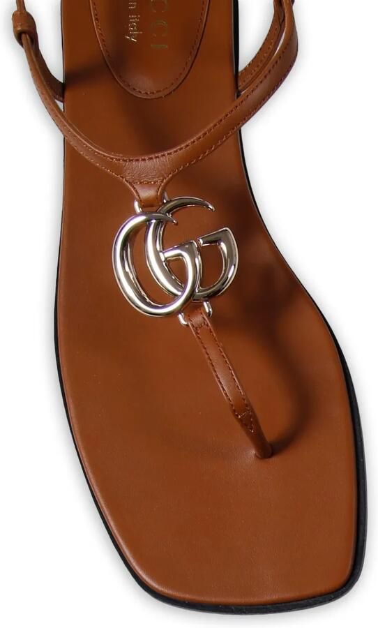 Gucci Sandalen met GG logo Bruin - Foto 3