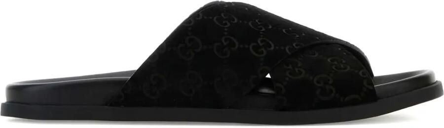 Gucci Sandalen met GG-print Zwart