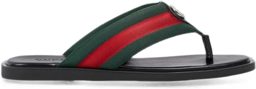 Gucci Sandalen met Interlocking G Groen
