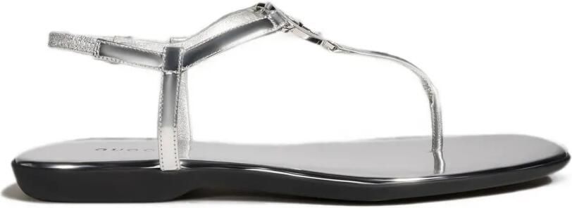 Gucci Sandalen met Interlocking G Zilver