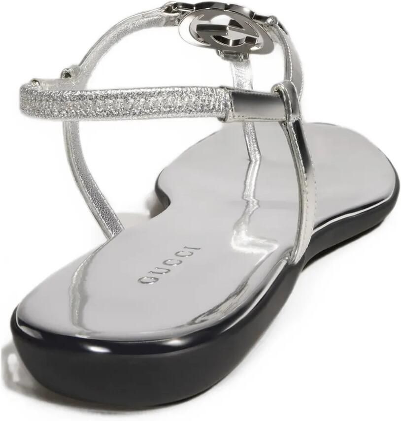 Gucci Sandalen met Interlocking G Zilver - Foto 2