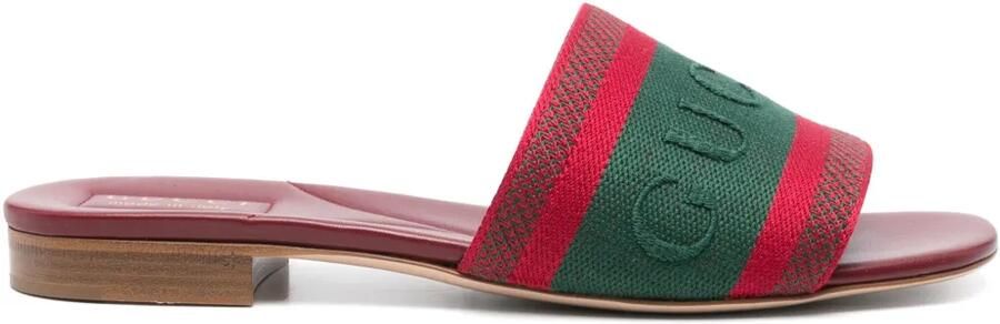 Gucci Sandalen met logopatroon Rood