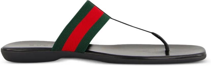 Gucci Sandalen met Web-streep Groen