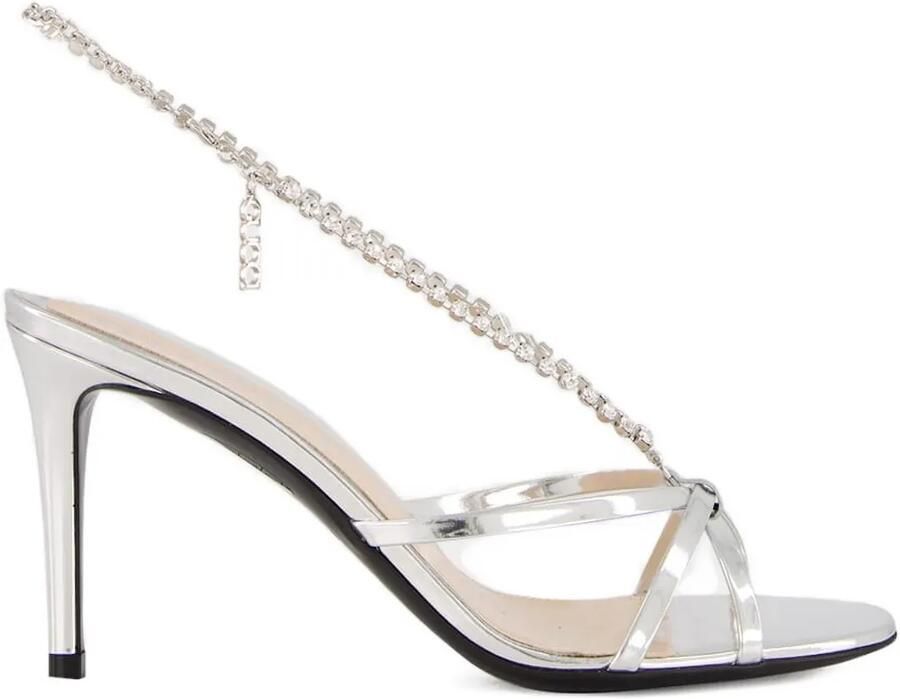 Gucci Sandalen verfraaid met kristallen Grijs