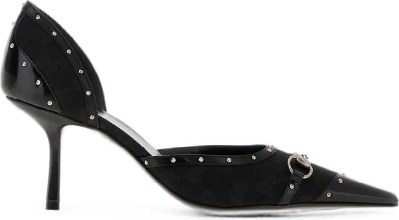 Gucci Savoy Horsebit pumps met studs Zwart