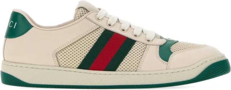 Gucci Screener sneakers met mesh vlak Beige