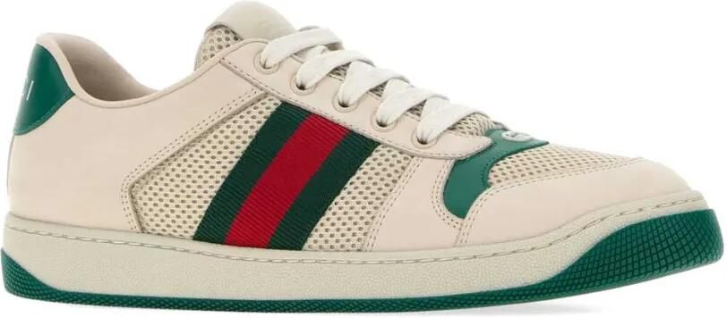 Gucci Screener sneakers met mesh vlak Beige - Foto 2