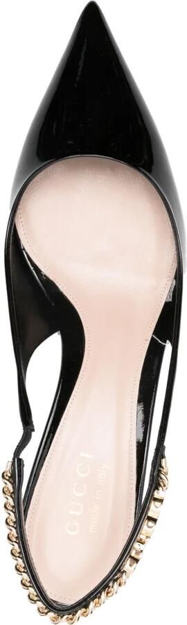 Gucci Signoria 45 mm slingback pumps Zwart