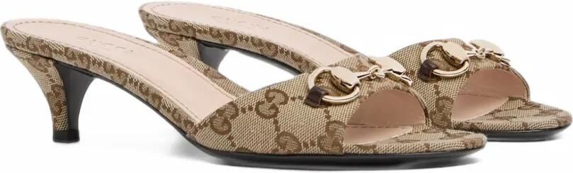 Gucci slide sandals with Horsebit Beige - Foto 3