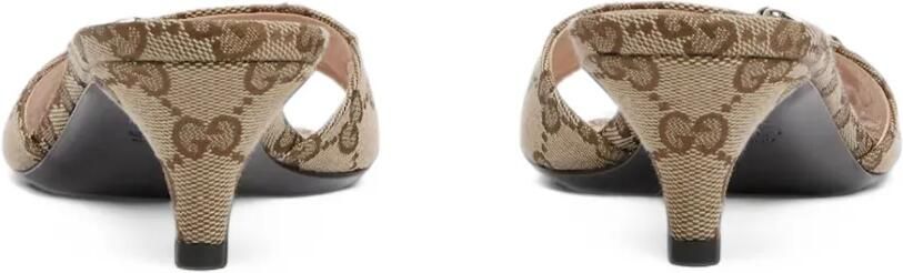 Gucci slide sandals with Horsebit Beige - Foto 2