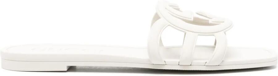 Gucci Slippers met GG-logo Beige