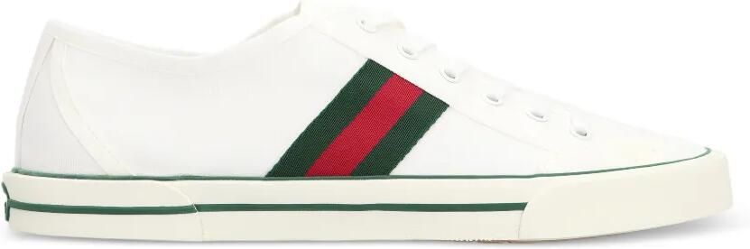 Gucci Sneakers met streep Wit