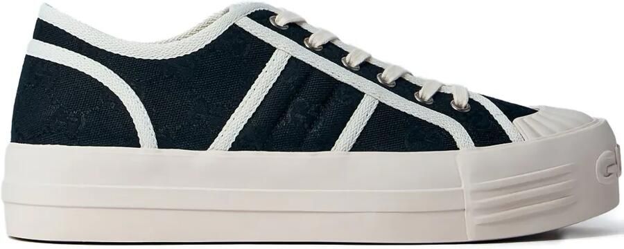 Gucci Sneakers met vlakken en logopatroon Zwart