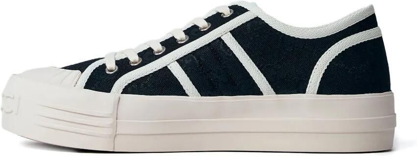Gucci Sneakers met vlakken en logopatroon Zwart - Foto 4