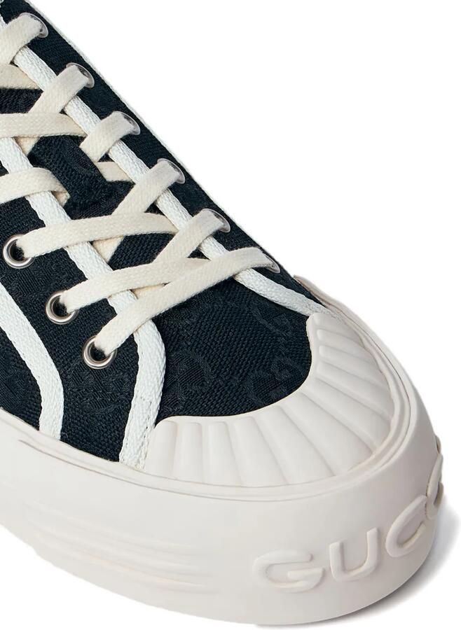 Gucci Sneakers met vlakken en logopatroon Zwart - Foto 2
