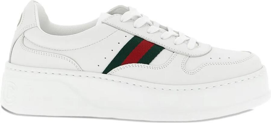 Gucci Sneakers met Web-detail en logo Wit