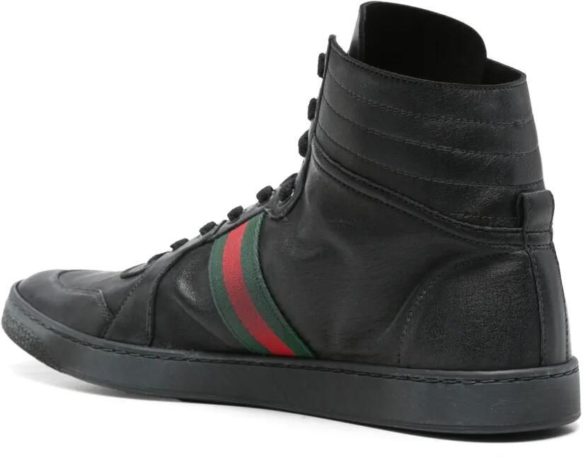 Gucci Stretch high-top sneakers Zwart - Foto 2