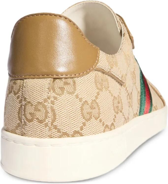 Gucci Stretch Interlocking G sneakers met gewikkeld Web-detail Beige - Foto 3