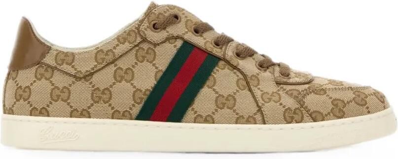 Gucci Stretch low-top sneakers Beige