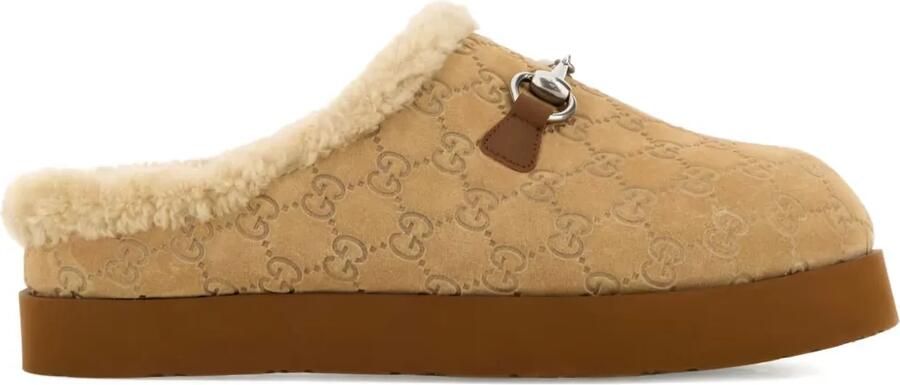 Gucci Suède instappers Beige