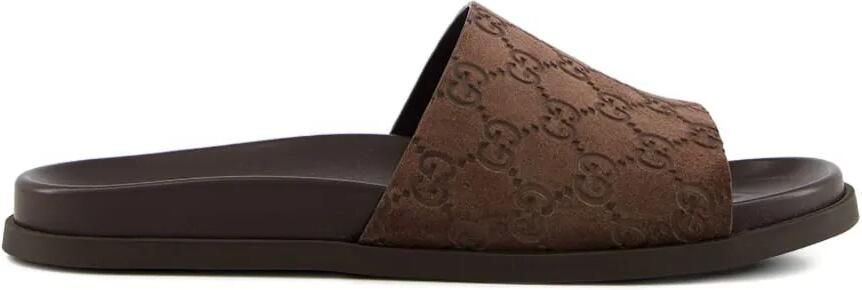 Gucci Suède sandalen Bruin