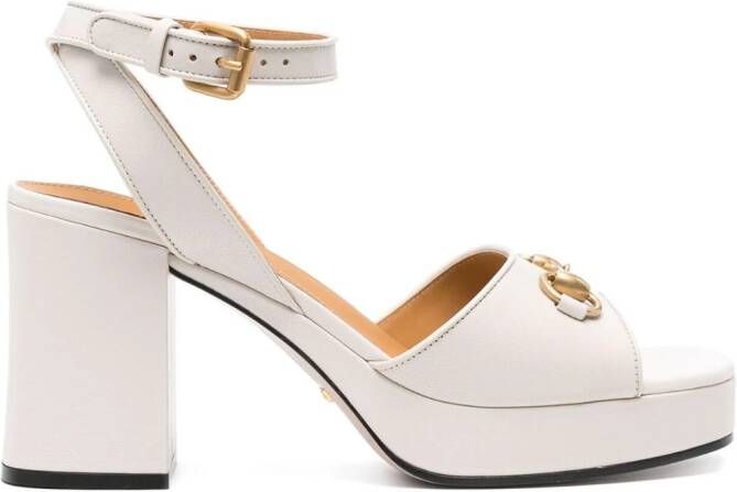 Gucci Horsebit leren sandalen Beige