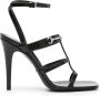 Gucci Horsebit 105mm leren sandalen met bandjes Zwart - Thumbnail 1