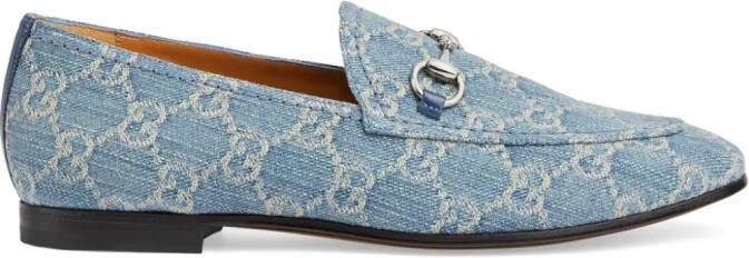 Gucci Jordaan denim loafers Blauw