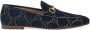 Gucci Jordaan fluwelen loafers Blauw - Thumbnail 1