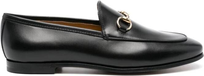 Gucci Jordaan leren loafers Zwart