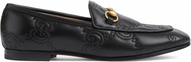 Gucci Jordaan loafers met GG logo Zwart