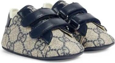 Gucci Kids Ace GG-jacquard babyschoentjes Blauw