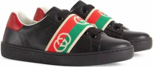 Gucci Kids Ace sneakers met GG logo Zwart