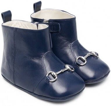 Gucci Kids Aisha laarzen met horsebit gesp Blauw