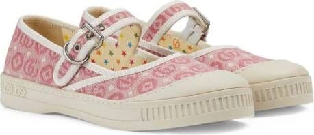 Gucci Kids Ballerina's met GG-logo Roze