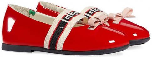 Gucci Kids Ballerina's met logo Rood