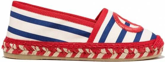 Gucci Kids Espadrilles met logostreep Blauw