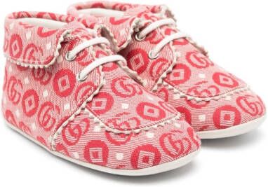 Gucci Kids Leren laarzen Rood