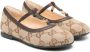 Gucci Kids GG Supreme canvas ballerina's Beige - Thumbnail 1